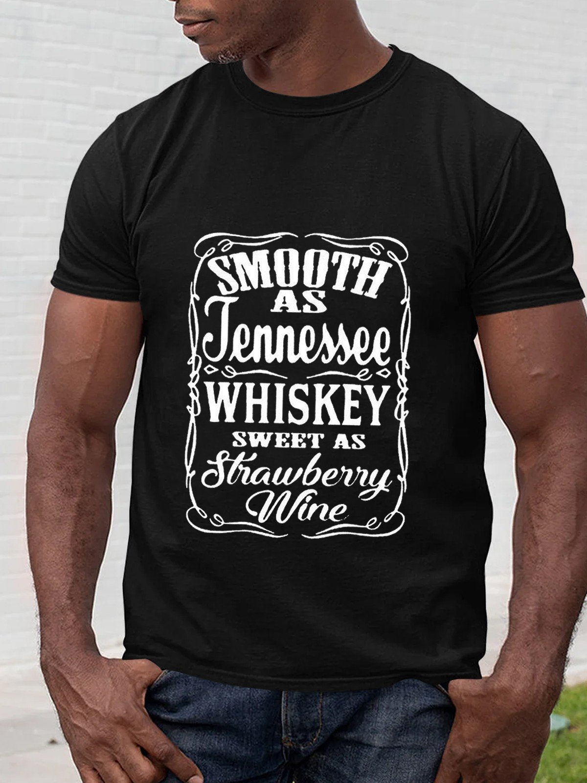 Smooth As Tennessee Whiskey Sweet Men's T-shirt - Outlets Forever