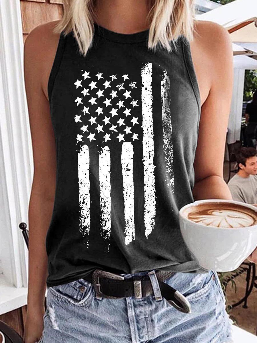 Women American Flag Tank Top - Outlets Forever